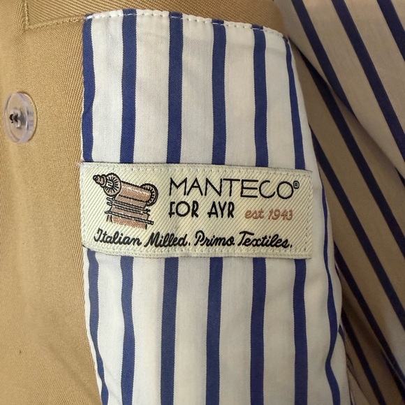 AYR Tan Double-Breasted Trench Coat - Picture 4 of 8